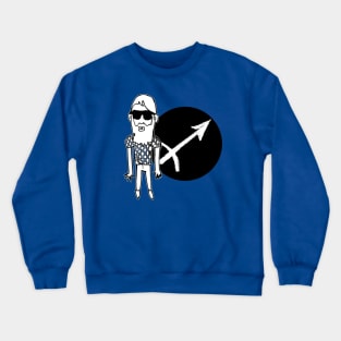 Sagittarius Zodiac Man, Sagittarius Guy Crewneck Sweatshirt